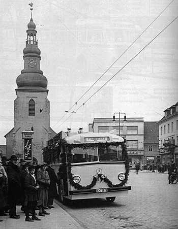 Инстербургский троллейбус на Альтер Маркт