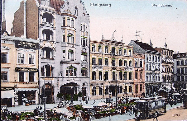 KONIGSBERG Strassenbahn Steindamm 1907