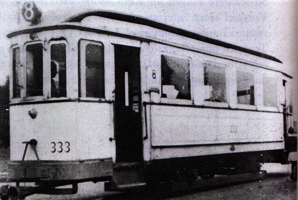 Кенигсбергский трамвай прицепной вагон 333 8-го маршрута