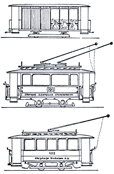 Кенигсбергский трамвай типы вагонов-2