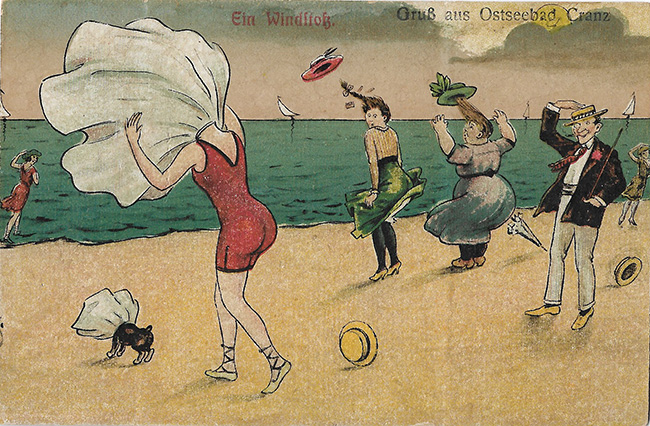 эротика и юмор на старых открытках